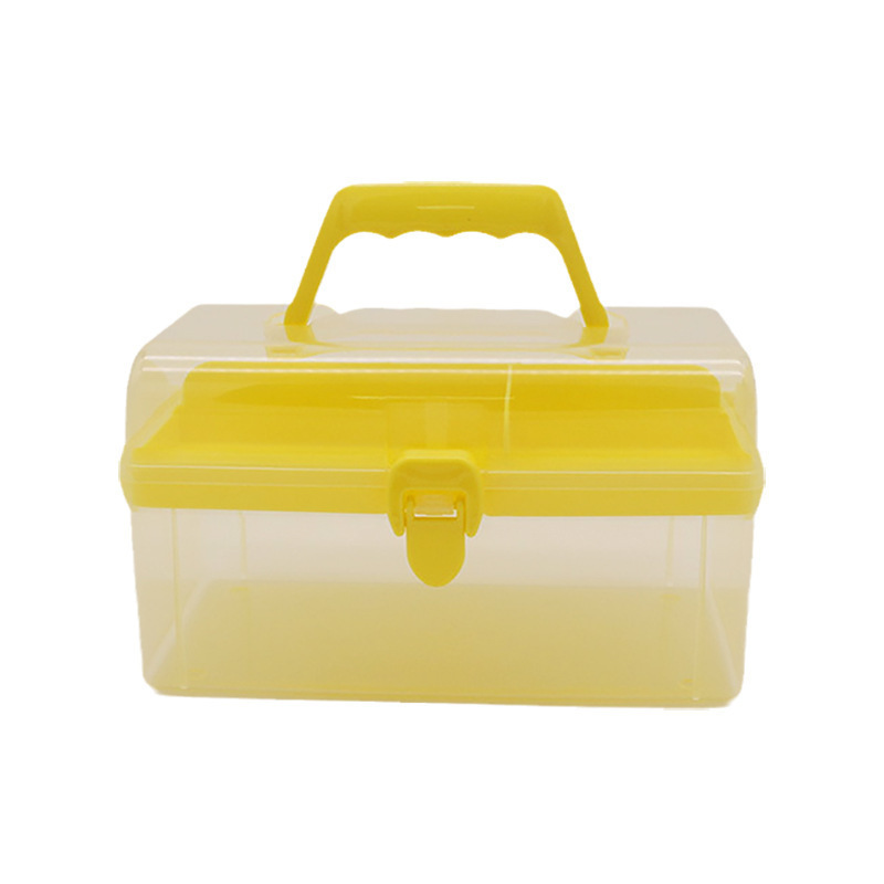 Durable Clean Plastic Container With Handle Organizer Box Large Storage Bin For Toys Kids Room