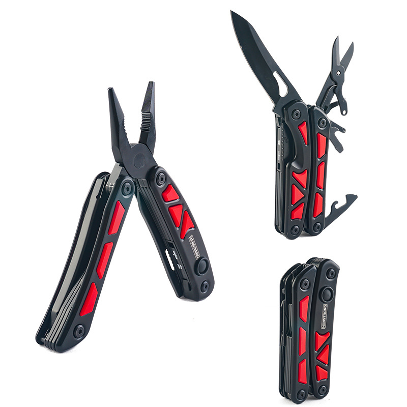 Wholesale Multi-Functional Stainless Steel Plier with LED Light Combination Pliers Wire Stripper OEM Customizable Box Packed