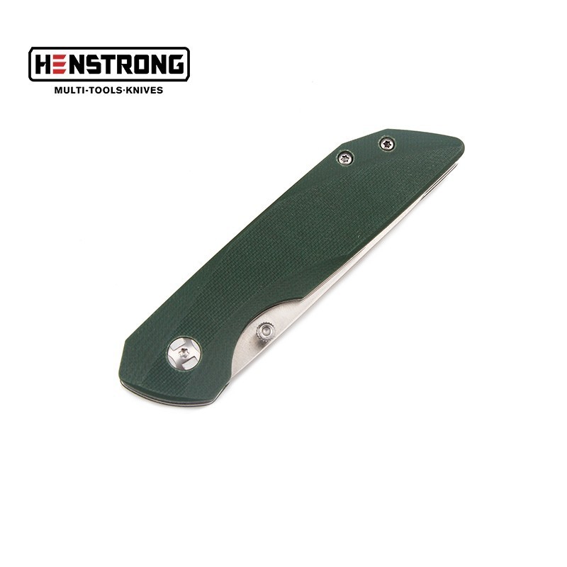 New Arrival Stainless Steel Outdoor EDC Pocket Camping G10 Handle Pocket Knife,Defence Folding Utility Knife