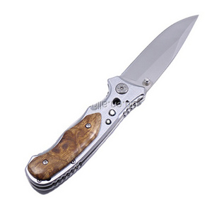 knife wooden handle swiss columbia muti tool edc camping folding blade blades pocket hunting tactical knives knife