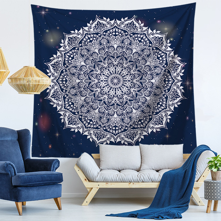 custom print wall tapestry weaving machine