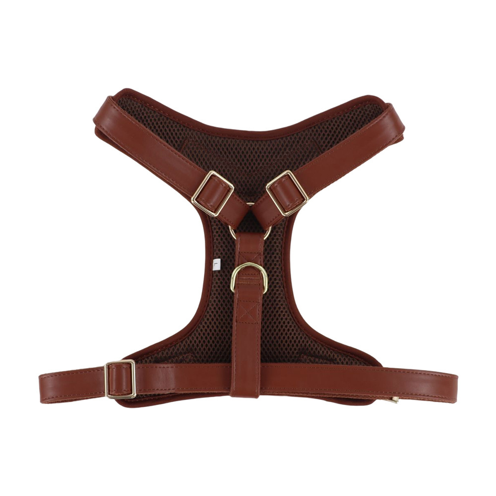 Custom Pet Vest Leather Harness Dog Genuine Leather Breathable Chest Accessories Large Medium Small Dog Cat Harness