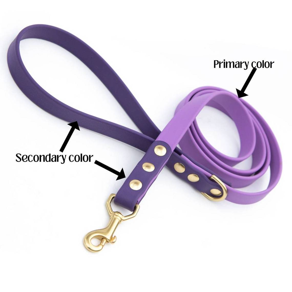 Hot Sale PVC Solid Rubber Silicone Coated Webbing Pet Leash 100% Waterproof New Design Carabiner Dog Leash