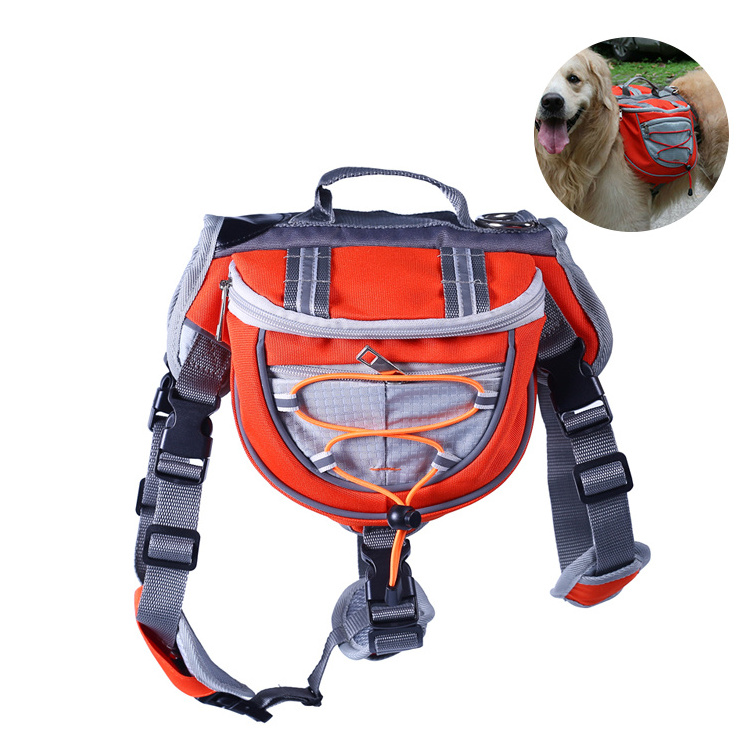 Wholesale Luxury Traveling Dog Carrier Bag Outdoor Camping Pet Accessories Adjustable Large Pet Backpack Dog saddle Bag