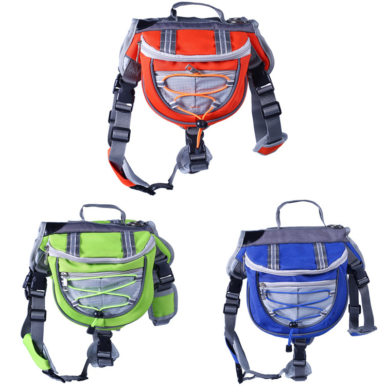 Wholesale Luxury Traveling Dog Carrier Bag Outdoor Camping Pet Accessories Adjustable Large Pet Backpack Dog saddle Bag