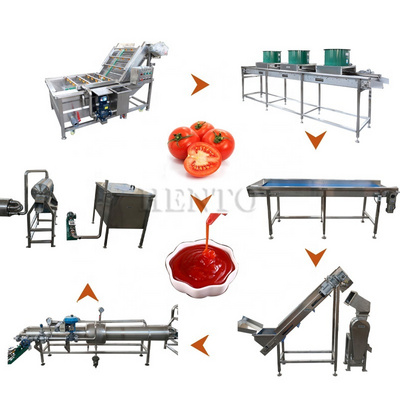 Industrial Tomato Paste Puree Fruit Sauce Processing Line Plant  / Tomato Ketchup Making Machine