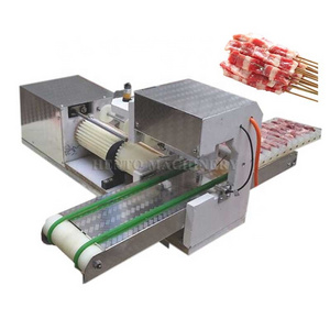 Easy Operation Bbq Skewer Machine / Shish Kebab Making Machine / Electric Bbq Skewer Machine