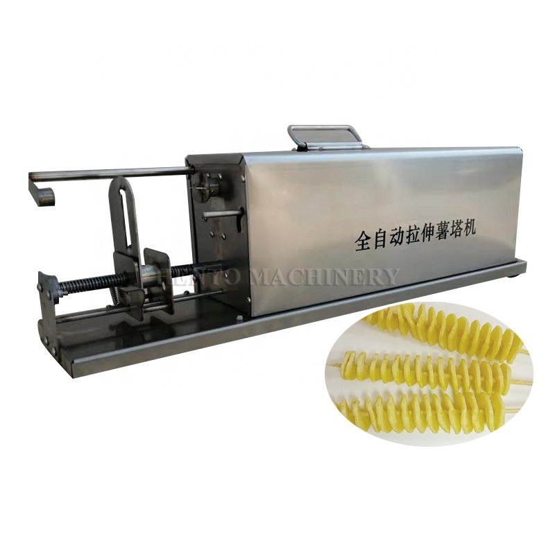 High Performance Potato Slicer Machine / Potato Tower Spiral Cutter / Potato Tower Spiral Cutting Machine