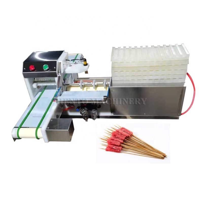 Easy Operation Bbq Skewer Machine / Shish Kebab Making Machine / Electric Bbq Skewer Machine