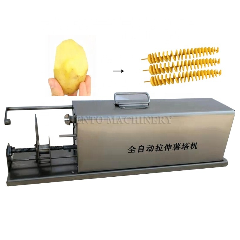 China Manufacturer Potato Spiral Cutting Machine / Potato Tower Machine / Electric Spiral Potato Cutter