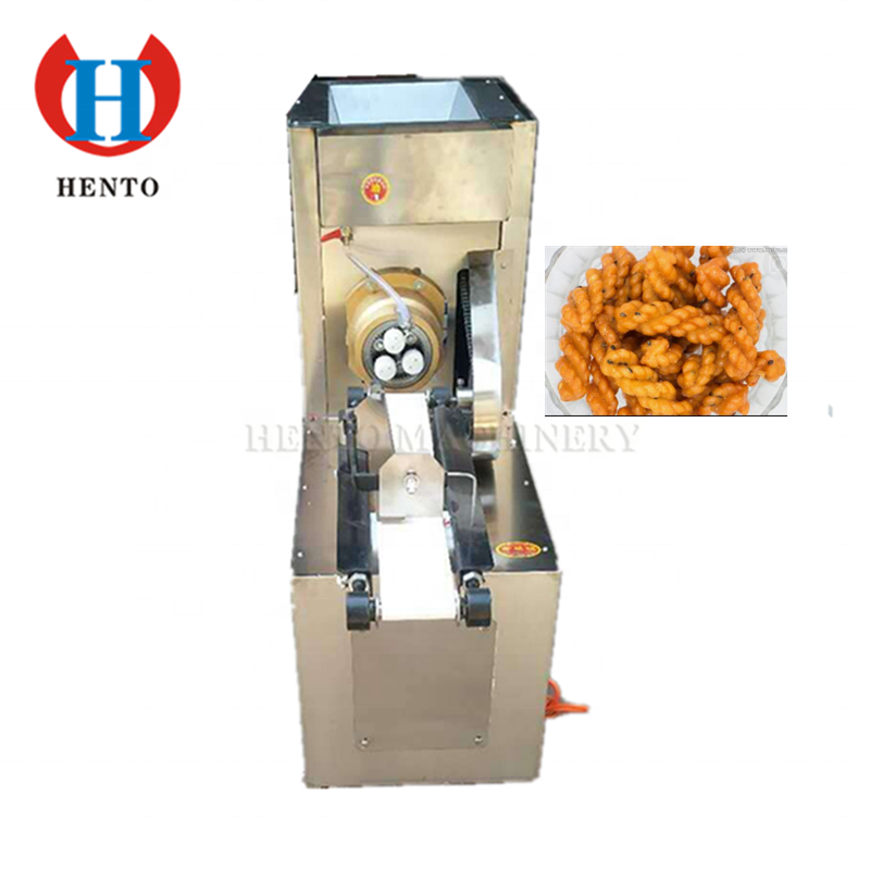 Electric Automatic Snack Dough Twist Maker Making Machine / Fried Pretzel Dough Twist Forming Machine