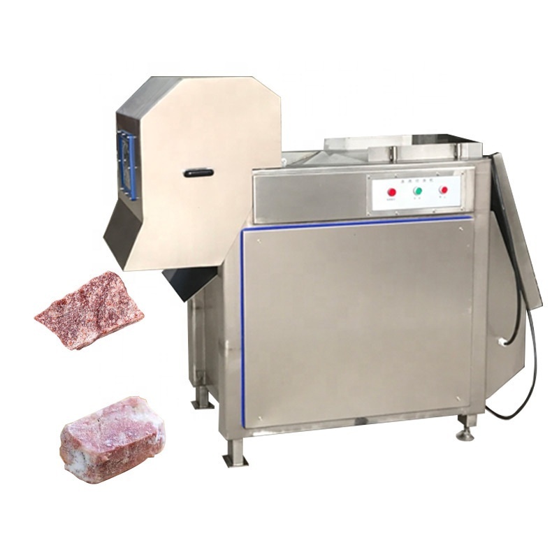 Advanced Structure Frozen Meat Dicer / Frozen Meat Block Cutting Machine / Automatic Frozen Meat Cutter