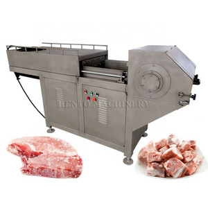 High Productivity Electric Meat Slicer Meat Cutter / Frozen Meat Shredder / Frozen Meat Dicing Cube Cutter Machine