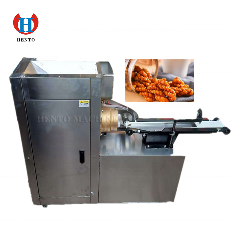 Electric Automatic Snack Dough Twist Maker Making Machine / Fried Pretzel Dough Twist Forming Machine