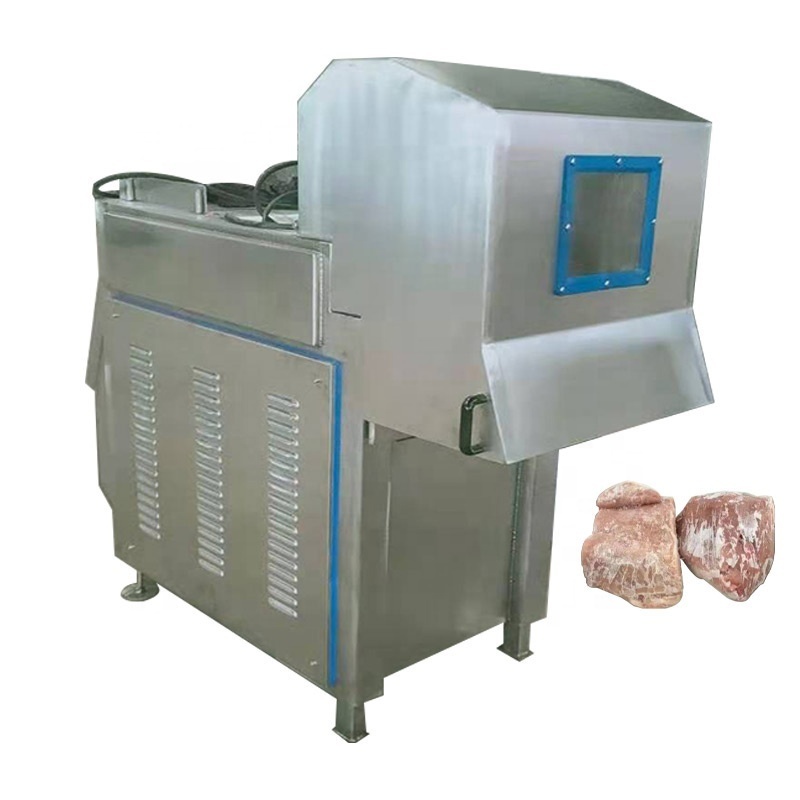 Advanced Structure Frozen Meat Dicer / Frozen Meat Block Cutting Machine / Automatic Frozen Meat Cutter