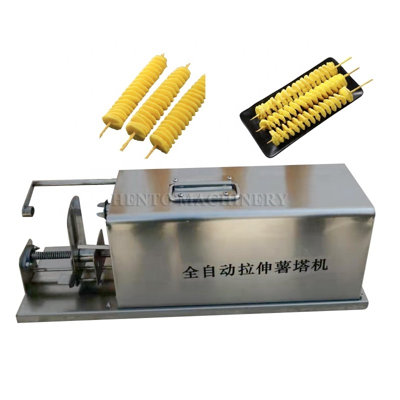 China Manufacturer Potato Spiral Cutting Machine / Potato Tower Machine / Electric Spiral Potato Cutter