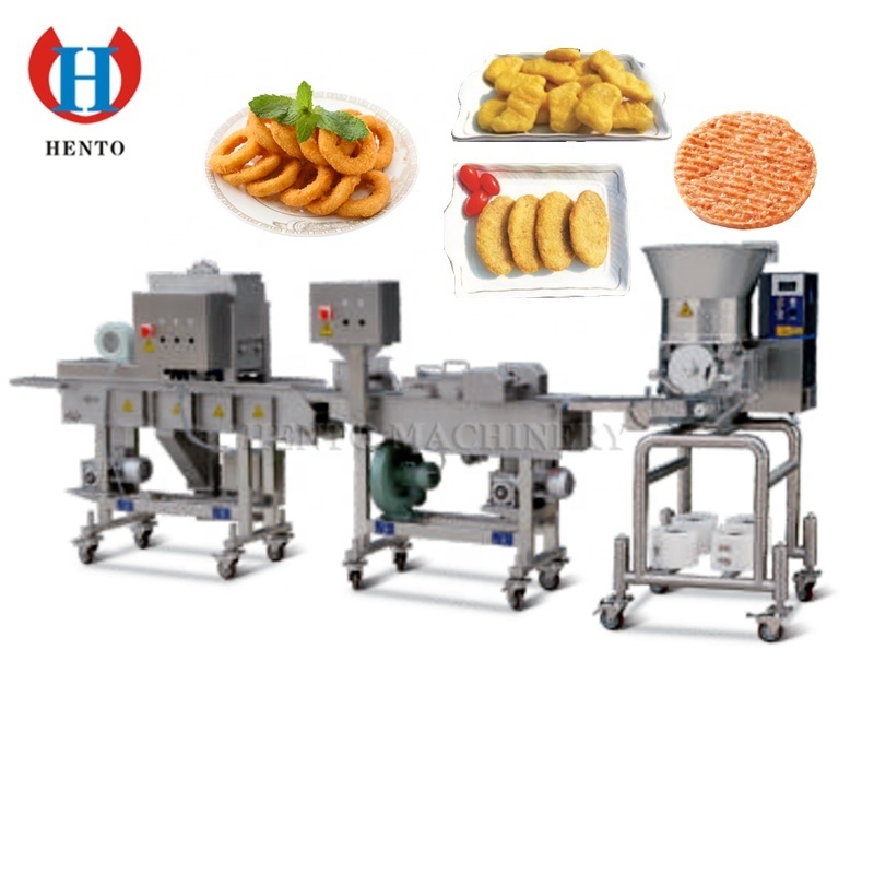 High Automation Chicken Nuggets Production Line / Burger Patty Maker / Hamburger Patties Making Machine