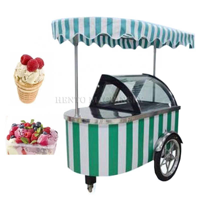 Factory Direct Supply Ice Cream Food Cart / Ice Cream Tricycle Cart / Mexican Ice Cream Push Cart