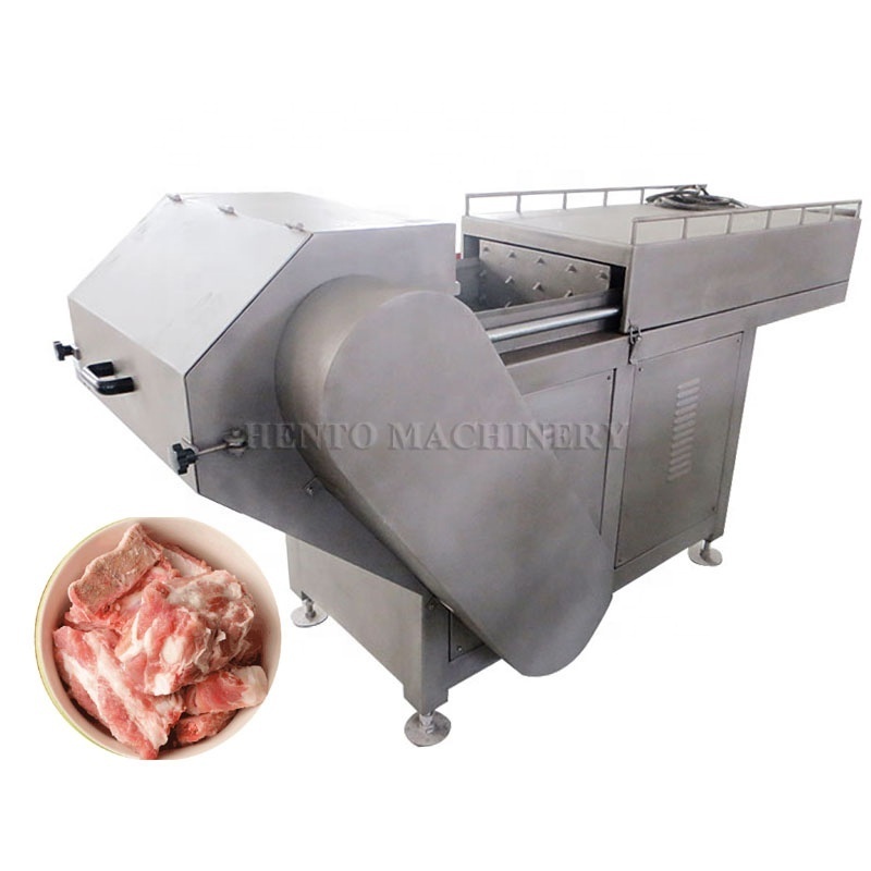 High Productivity Electric Meat Slicer Meat Cutter / Frozen Meat Shredder / Frozen Meat Dicing Cube Cutter Machine