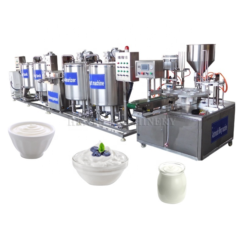 Factory Yogurt Drinking Filling Sealing Machine / Milk Making Machine Yogurt Production Line / Commercial Yogurt Maker Machine