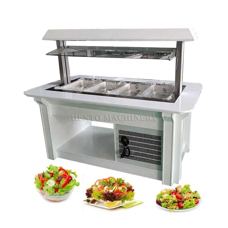 Showcase Salad Bar / Salad Refrigerator Cooling Display / Salad Bar Counter Display