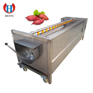 Multi-functional Radish Carrot Pumpkin Potato Sweet Potato Washing Peeling Machine / Brush Washing Peeling Machine