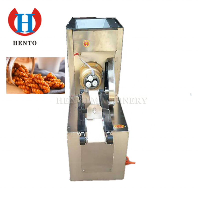 Electric Automatic Snack Dough Twist Maker Making Machine / Fried Pretzel Dough Twist Forming Machine