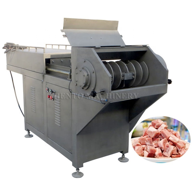 High Productivity Electric Meat Slicer Meat Cutter / Frozen Meat Shredder / Frozen Meat Dicing Cube Cutter Machine