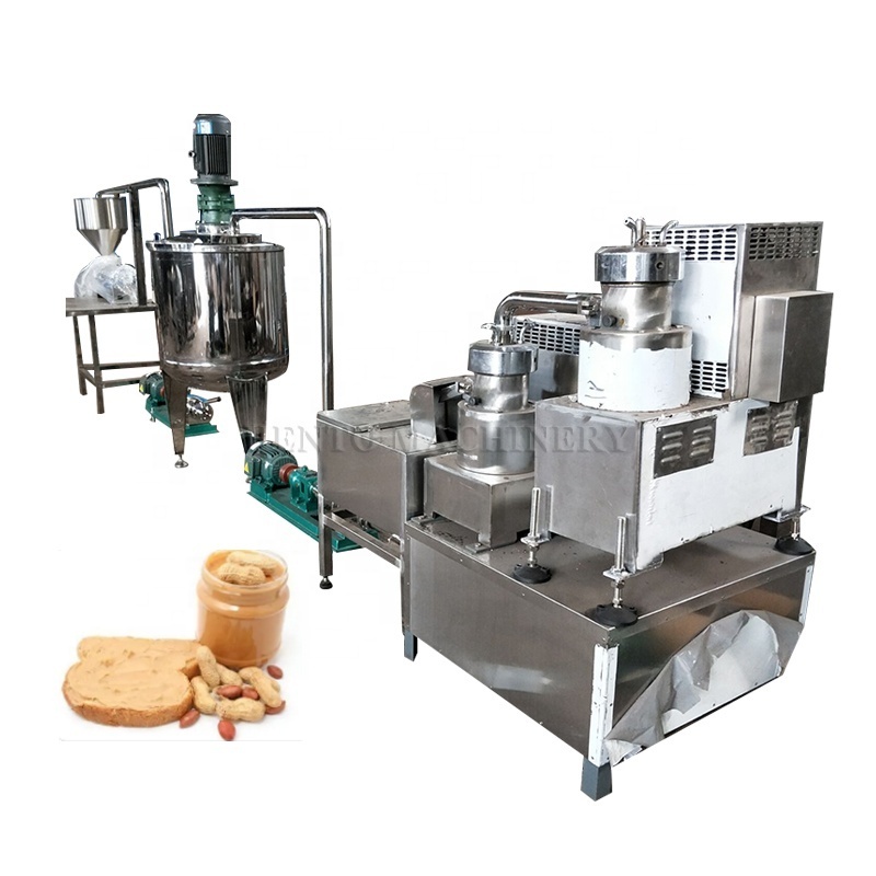 Hento Factory Price 200kg/h Peanut Butter Production Line / Industrial Peanut Butter Making Machine