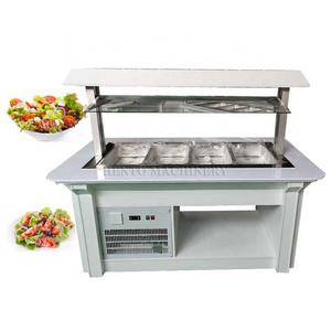 Showcase Salad Bar / Salad Refrigerator Cooling Display / Salad Bar Counter Display