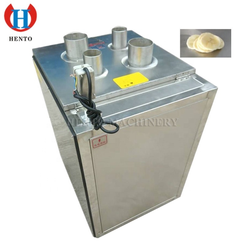 Large Capacity Banana Plantain Slicer Machine / Sweet Pepper Chili Slicer / Orange Lemon Fruit Citrus Slicer Slicing Machine