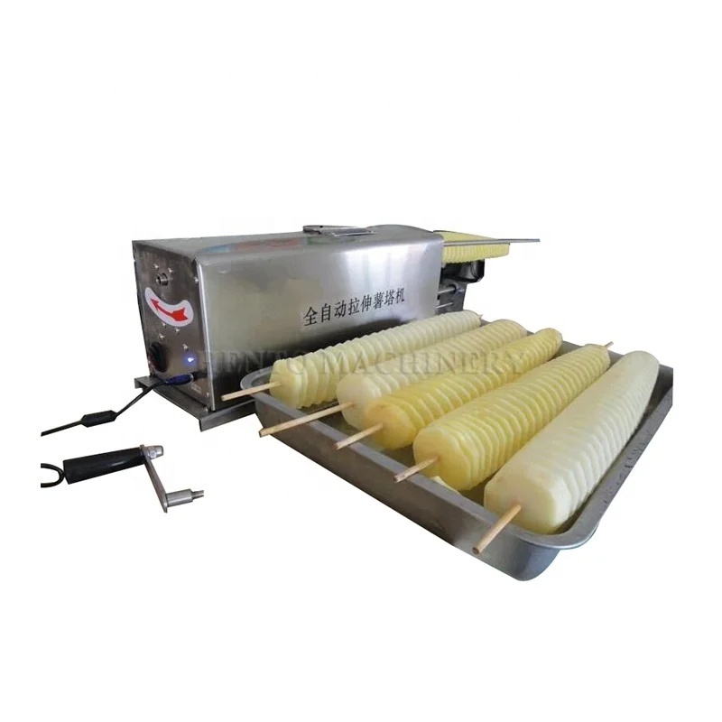 China Manufacturer Potato Spiral Cutting Machine / Potato Tower Machine / Electric Spiral Potato Cutter