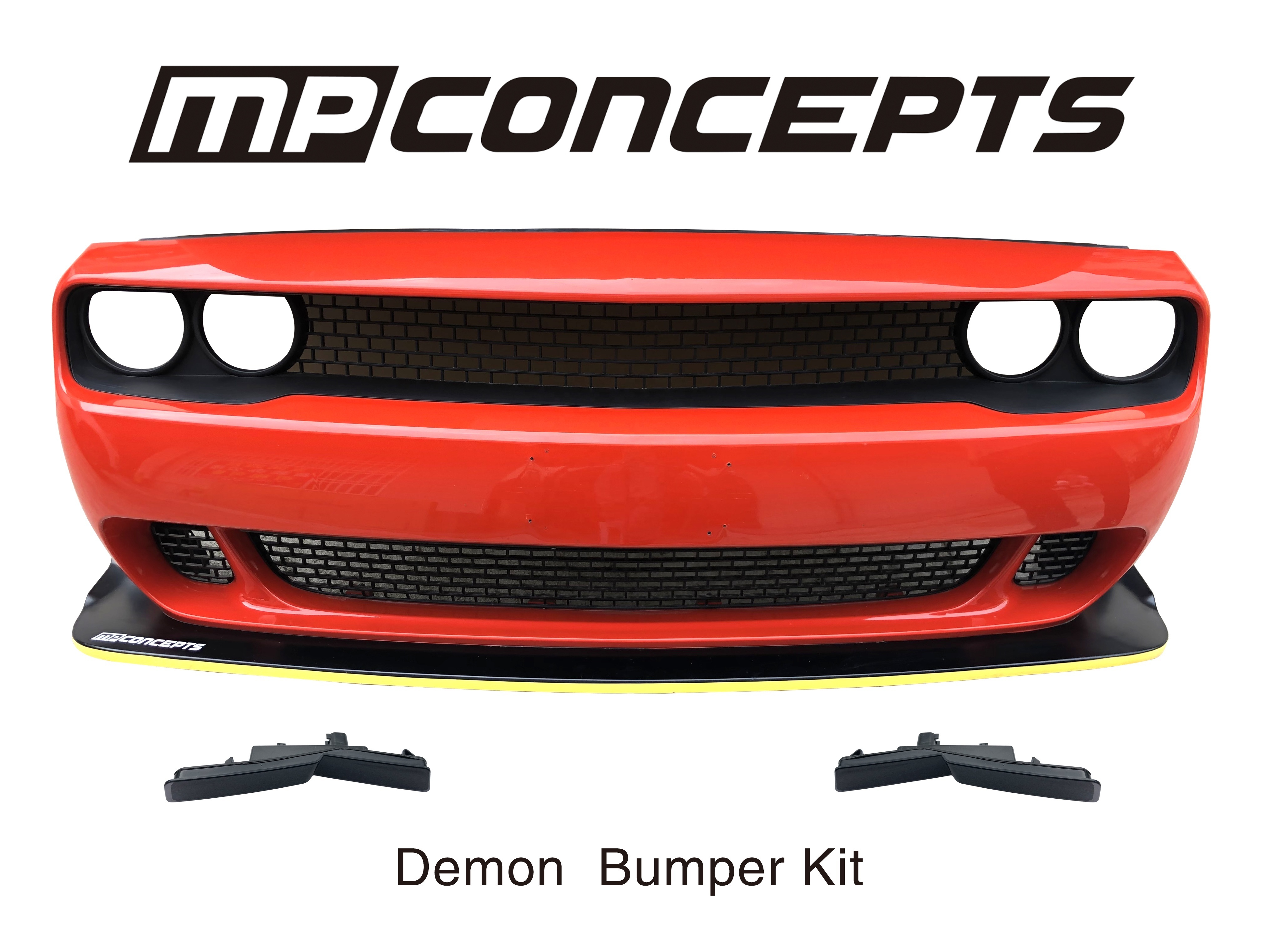 MP CONCEPTS DEMON Front Bumper kit and four fender flares for Challenger Dodge 2008-2024