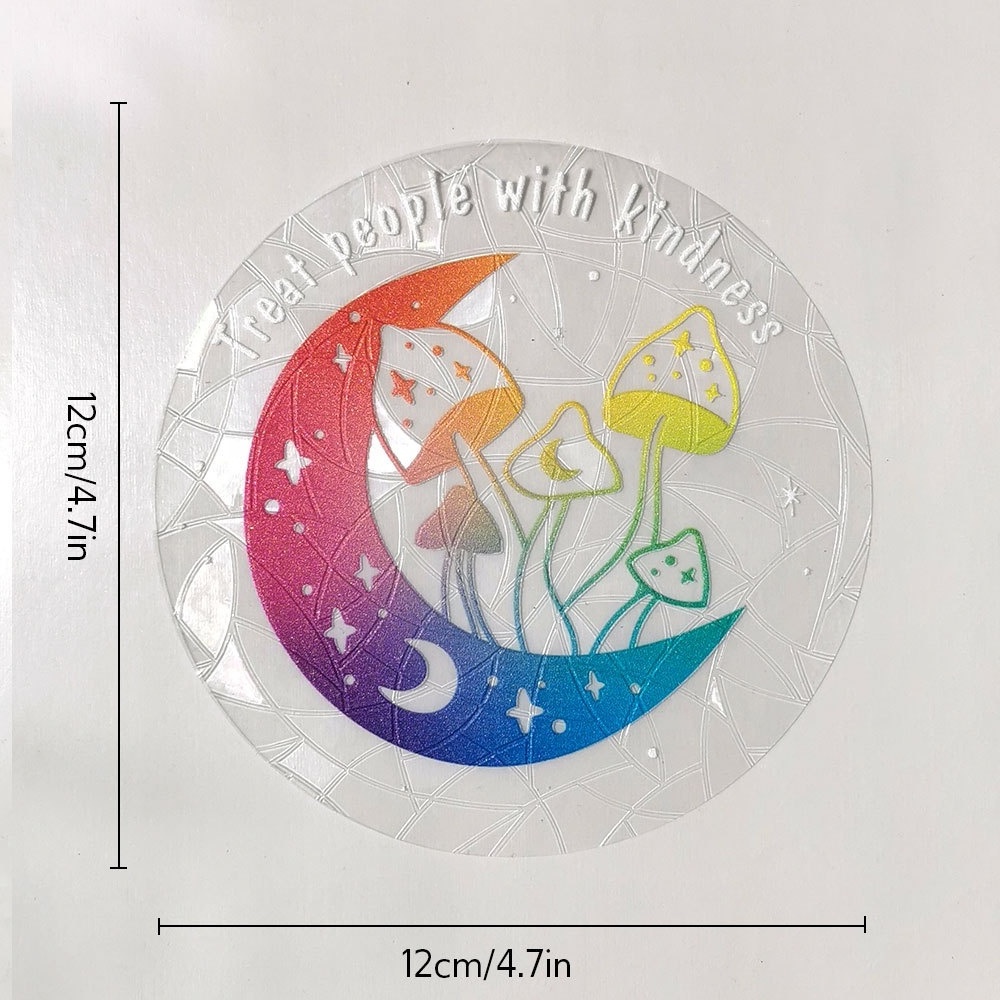 Rainbow Anti-Collision 3 D sun catcher Window Stickers for Bird Strikes Prism Non Adhesive Window Decals Clings for Windows