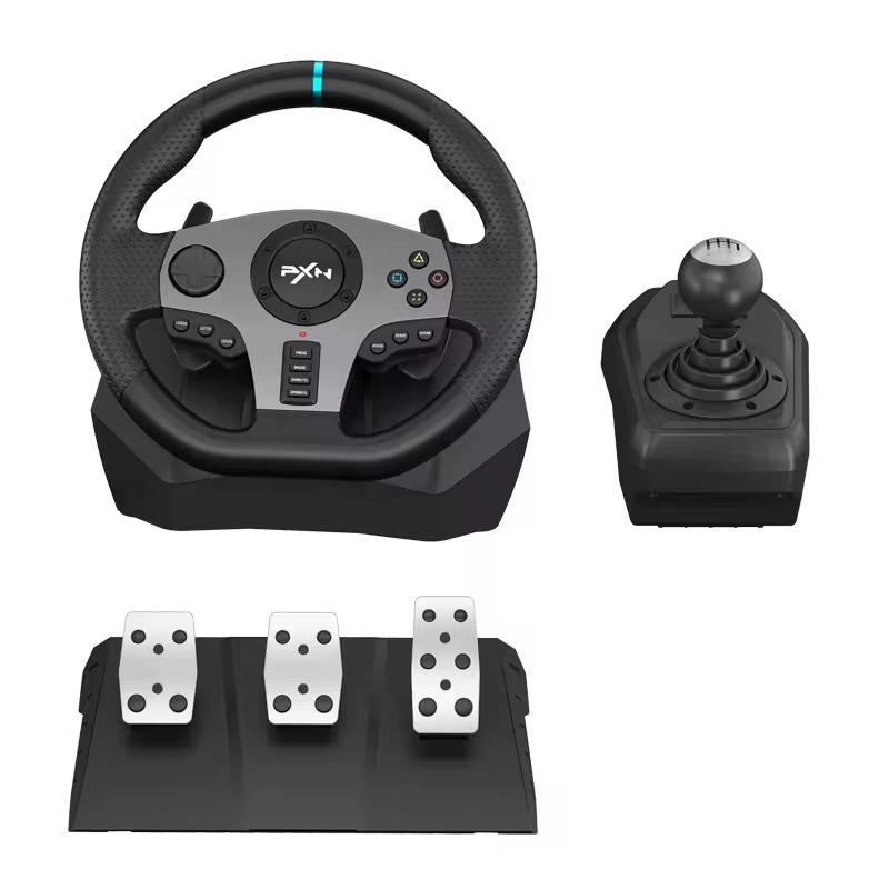 Racing Wheel for PS4/XBOX ONE/PC/SWITCH/PS3 Game Steering Wheel PXN V9 Gaming Wheel