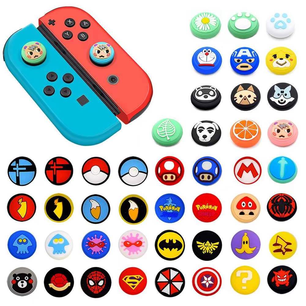 Multi Colors Silicone Thumb Grip Analog Joystick Cover for Nintendo Switch