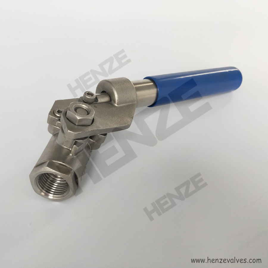 Deadman Ball valve with spring return handle for self close 1/2