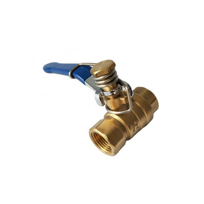 Brass Spring Return ball Valve Self Closing Ball Valve with deadman handle