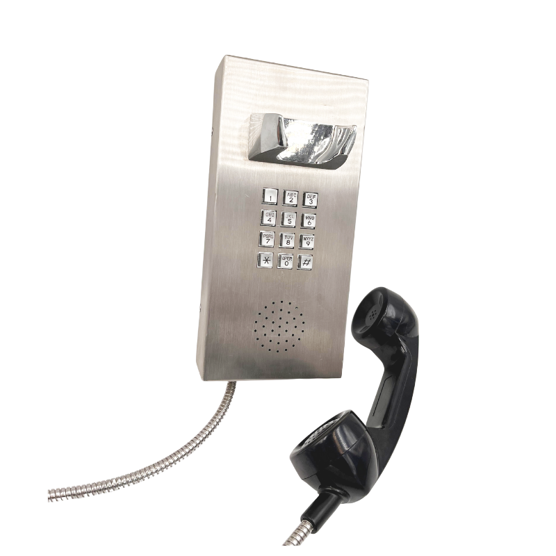 Gsm PrisonTelephone Public Payphone Security Vandal Proof Emergency Phone Voip Metal Wall Inmate Phones For Outdoor Airport Jail