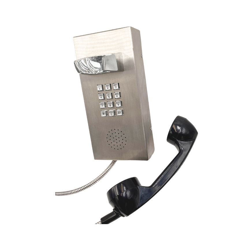 Gsm PrisonTelephone Public Payphone Security Vandal Proof Emergency Phone Voip Metal Wall Inmate Phones For Outdoor Airport Jail