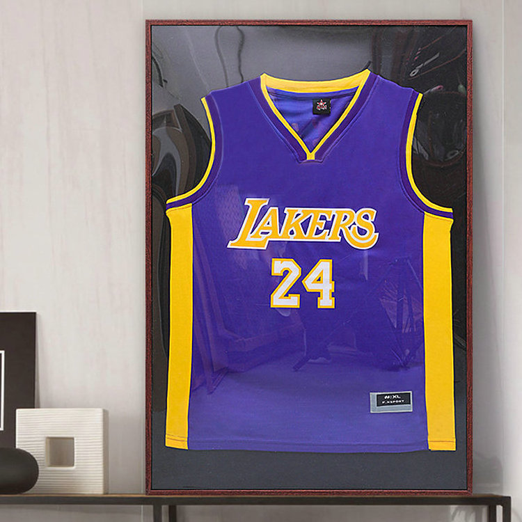 Jersey Display Shadow Box Display Frame Wall Art Frame Optional High-definition Glass for Home Customized Logo Floating Frame