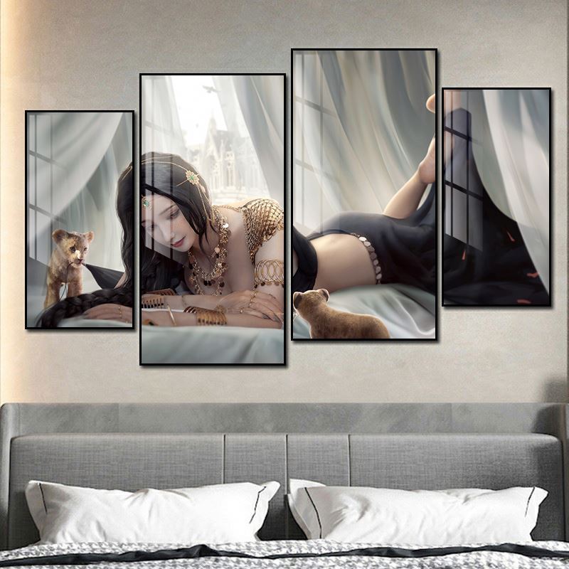 4 Piece Dark Soul Anime Merch Poster Wall Scroll Anime Wall Wall Art Led Character 3d Posters