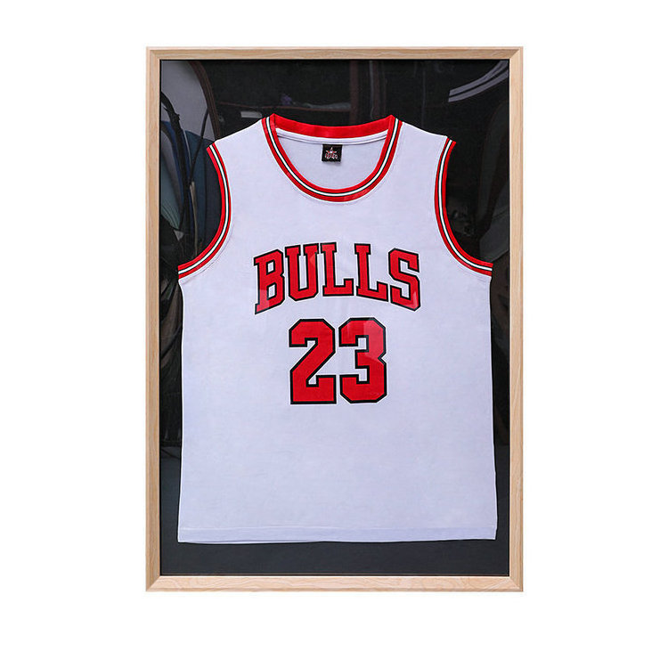 Jersey Display Shadow Box Display Frame Wall Art Frame Optional High-definition Glass for Home Customized Logo Floating Frame