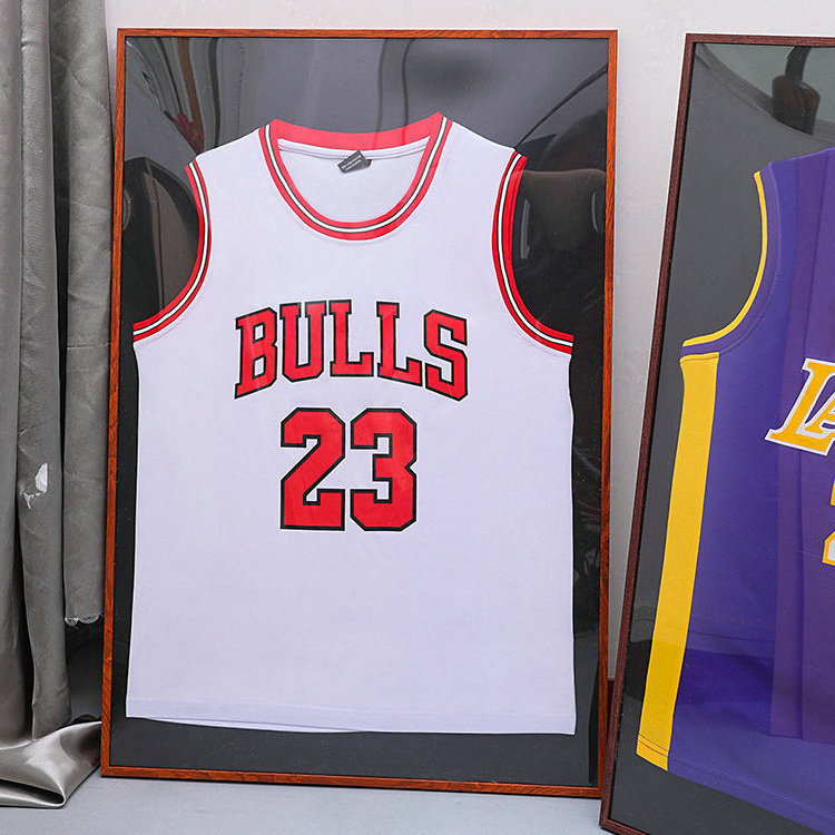 Jersey Display Shadow Box Display Frame Wall Art Frame Optional High-definition Glass for Home Customized Logo Floating Frame