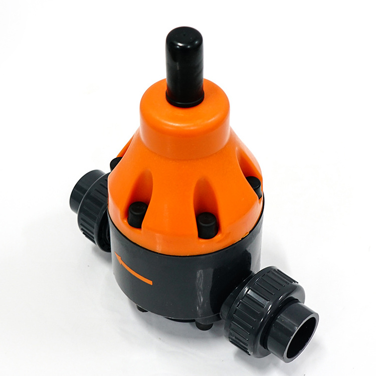 China Supplier Flange Type Back Pressure/Safety Valve 0~1.0MPa,0.2~1.6MPa PVDF/UPVC