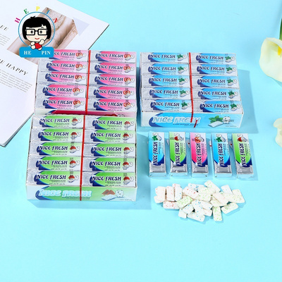 Wholesale OEM Order 14g Mint Gum Strawberry Flavor Chewing Gum Watermelon Stick Chewing Gum