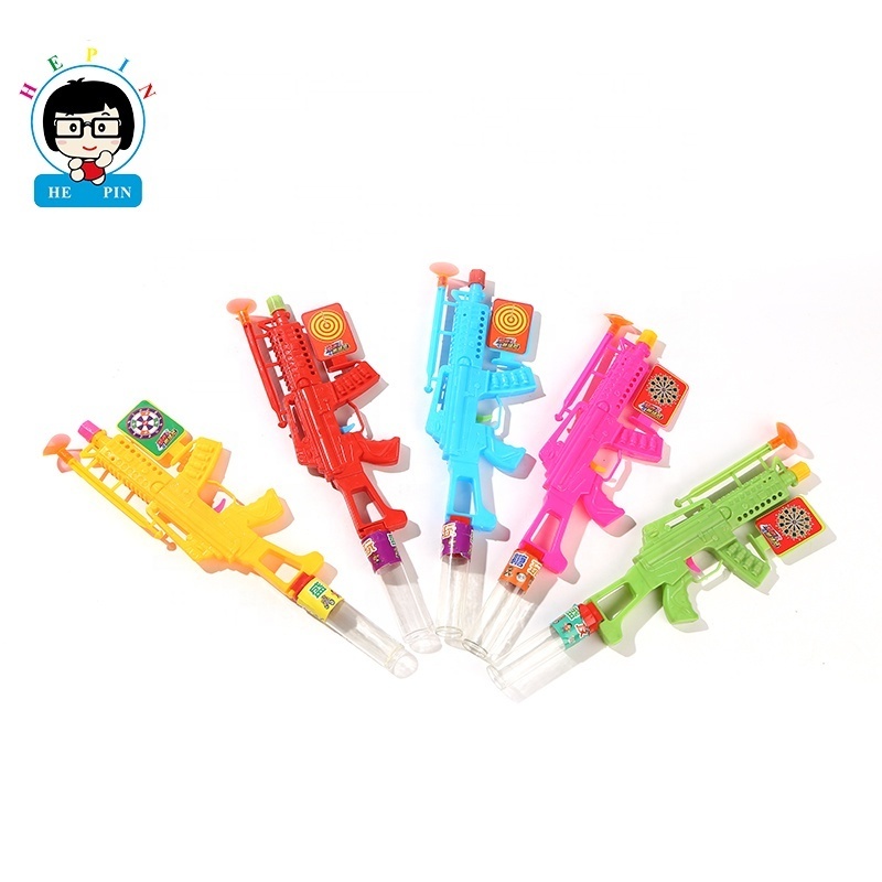 Hot Sell Submachine Gun Shaped Candy Colorful Tablet Candy Sweet Fruit Flavor Toy Candy