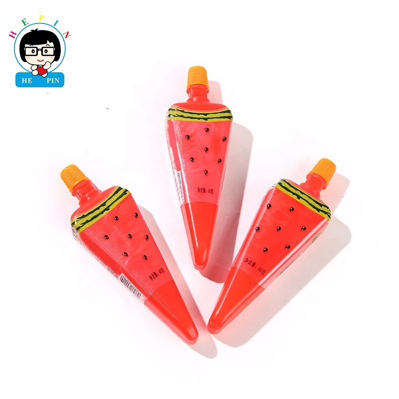 New Arrival Pizza Shape Jelly Natural Fruit Watermelon Flavor Jelly Funny Pudding Jelly For Kids