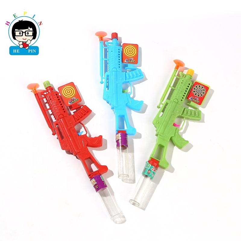 Hot Sell Submachine Gun Shaped Candy Colorful Tablet Candy Sweet Fruit Flavor Toy Candy