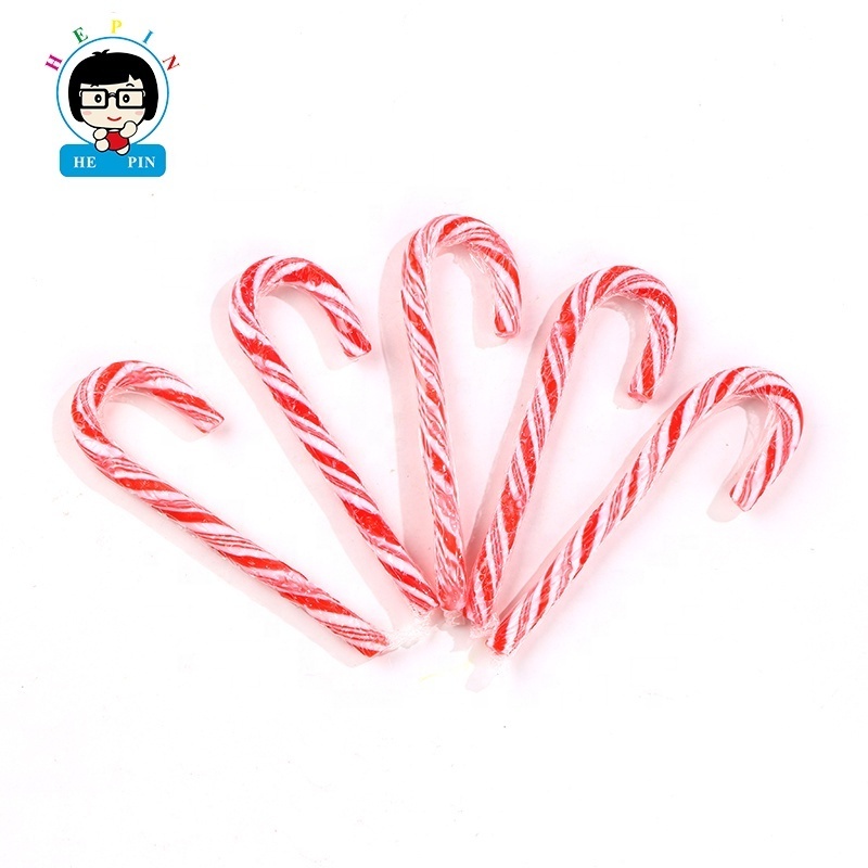 Best Selling 12 G Halal Christmas Candy Cane Sweet Fruity Fresh Candy Canes for Kids